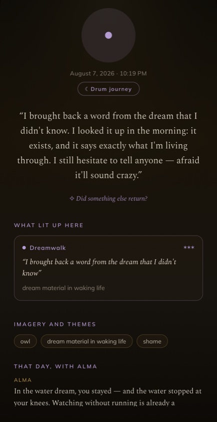 An echo reopened, showing the words the seeker wrote and the gift they lit.